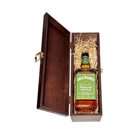 JACK DANIEL'S APPLE TENNESSEE LIKIER 0,7L 35% W SKRZYNCE DREWNIANEJ