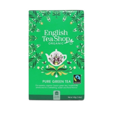 ENGLISH TEA SHOP ORGANIC PURE GREEN TEA HERBATA ZIELONA 40G