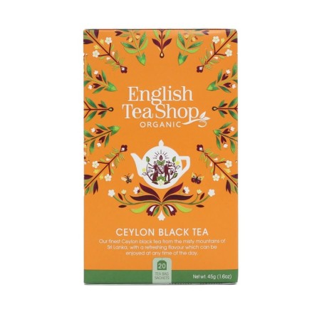 ENGLISH TEA SHOP ORGANIC CEYLON BLACK TEA HERBATA CZARNA 45G