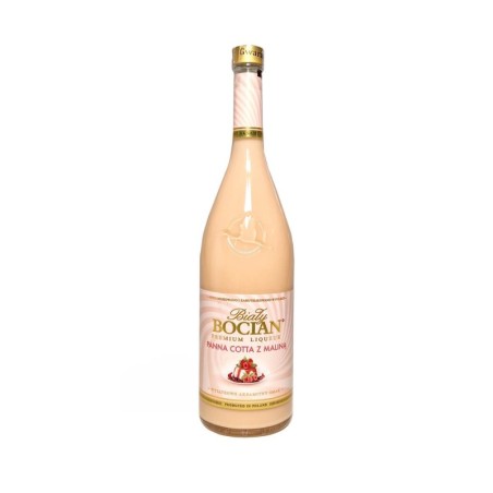 BIAŁY BOCIAN PANNA COTTA Z MALINĄ LIKIER 0,5L 16%