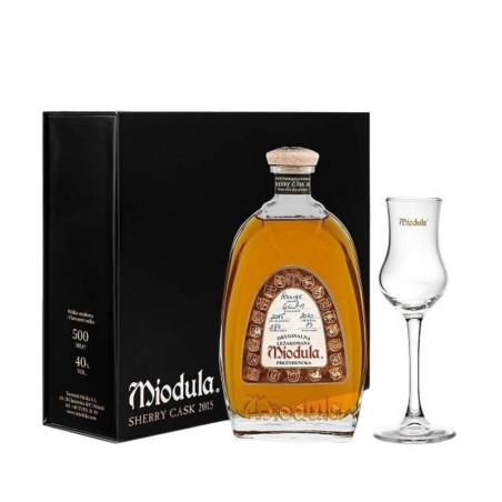 MIODULA PREZYDENCKA SHERRY CASK 2015 0,5L 40% + 1 KIELISZEK