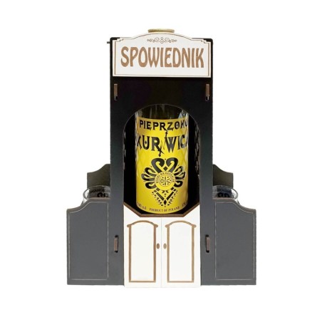 PIEPRZONO KURNWICA SPOWIEDNIK WÓDKA 0,5L 37% + 2 KIELISZKI