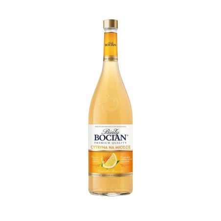 BIAŁY BOCIAN CYTRYNA NA MIODZIE LIKIER 0,5L 28%