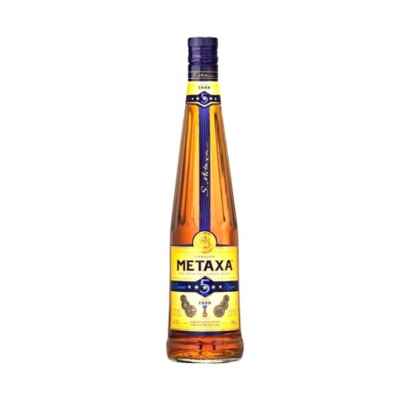 METAXA 5 STARS BRANDY 0,5L 38%