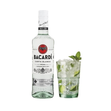 BACARDI CARTA BLANCA RUM 0,7L 37,5%