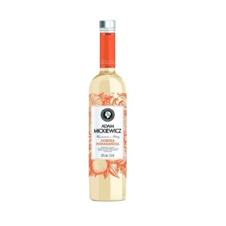 ADAM MICKIEWICZ GORZKA POMARAŃCZA WÓDKA 0,5L 30%
