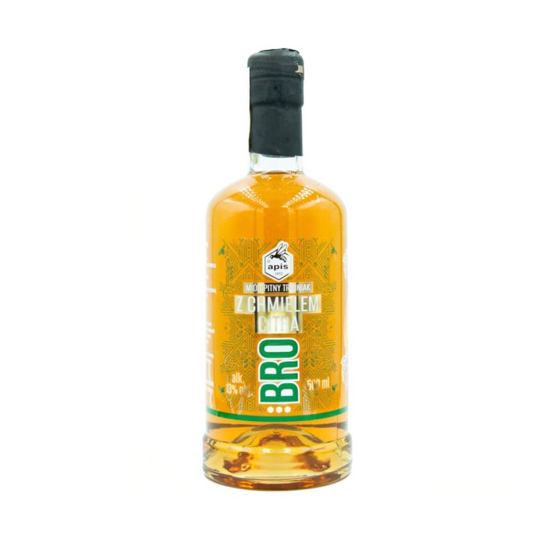 MIÓD PITNY TRÓJNIAK BRO Z CHMIELEM CITRA 0,5L 13%