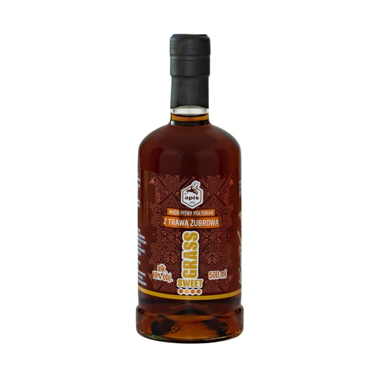 MIÓD PITNY PÓŁTORAK SWEET GRASS Z TRAWĄ ŻUBROWĄ 0,5L 16% MIÓD PITNY PÓŁTORAK SWEET GRASS Z TRAWĄ ŻUBROWĄ 0,5L 16%