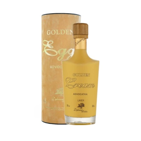 DĘBOWA POLSKA ADVOCATKA GOLDEN CREAM LIKIER 0,7L 20% + TUBA