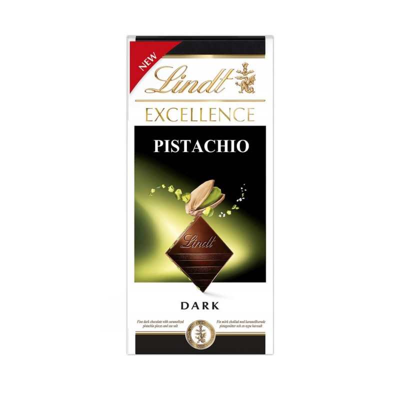 LINDT EXCELLENCE CZEKOLADA GORZKA PISTACHIO 100G