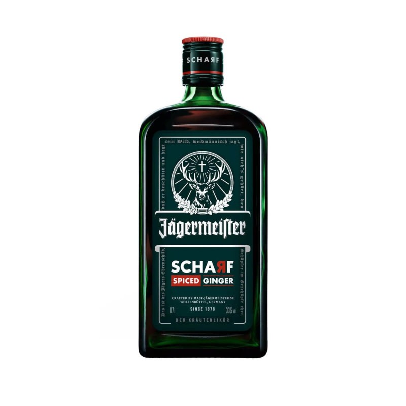 JAGERMEISTER SCHARF SPICED GINGER LIKIER ZIOŁOWY 0,7L 33%