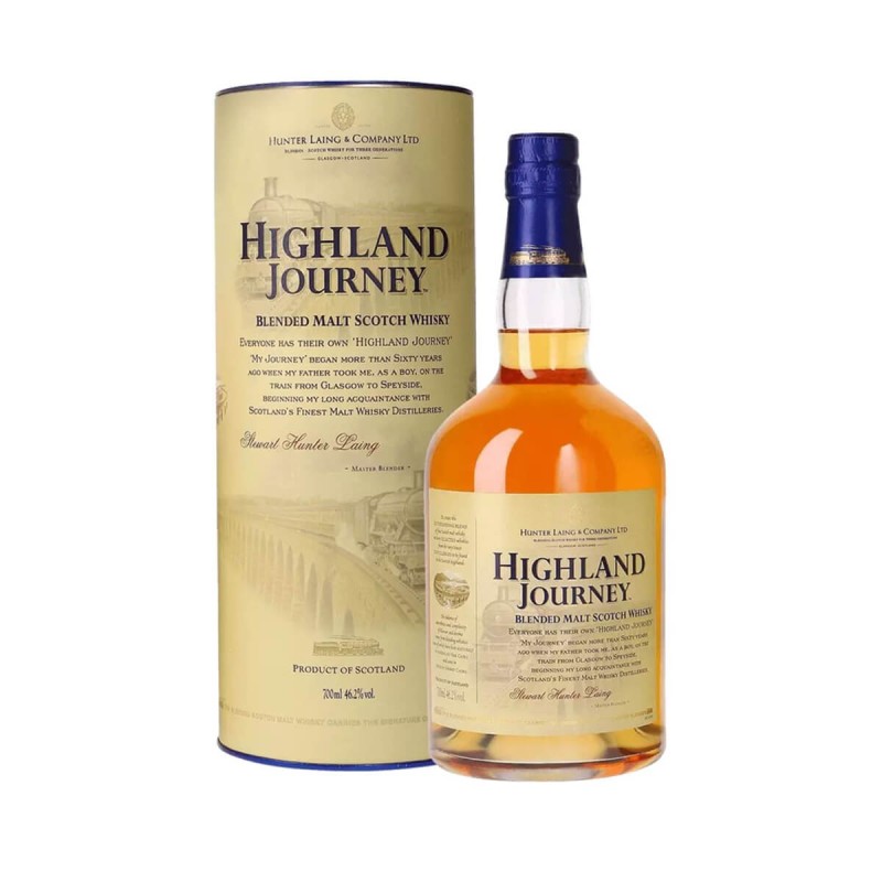 HIGHLAND JOURNEY BLENDED MALT WHISKY 0,7L 46,2% HIGHLAND JOURNEY BLENDED MALT WHISKY 0,7L 46,2%