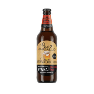 MANUFAKTURA PIWNA - PIWO NA MIODZIE WIELOKWIATOWYM Z IMBIREM 0,5L 5%