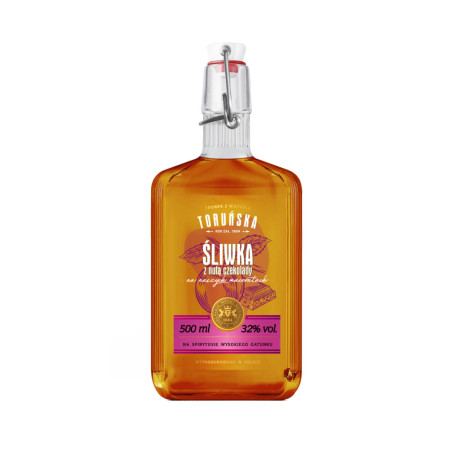 TORUŃSKA ŚLIWKA Z NUTĄ CZEKOLADY RYFLE LIKIER 0,5L 32%