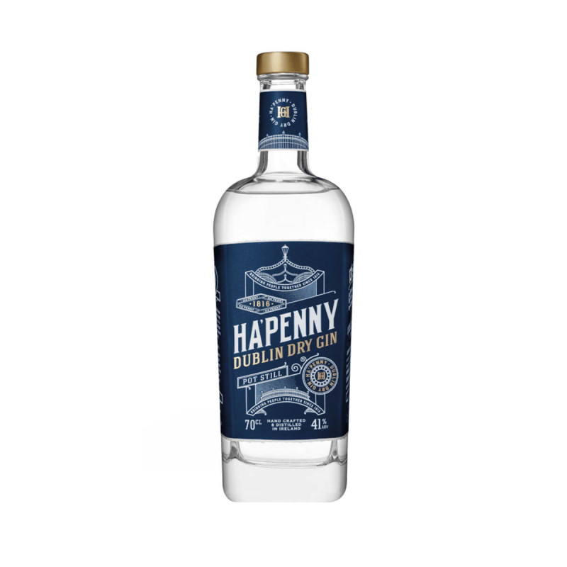 HA'PENNY DUBLIN DRY GIN 0,7L 41%