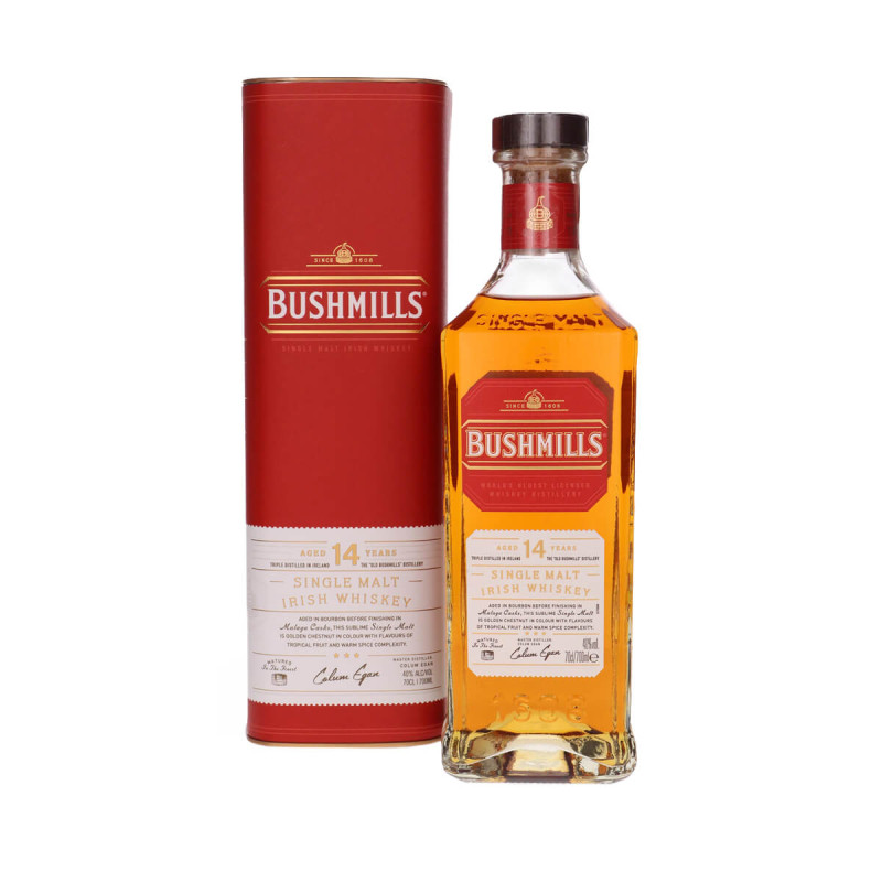 BUSHMILLS 14 YO MALAGA FINISH IRISH WHISKEY 0,7L 40% BUSHMILLS 14 YO MALAGA FINISH IRISH WHISKEY 0,7L 40%