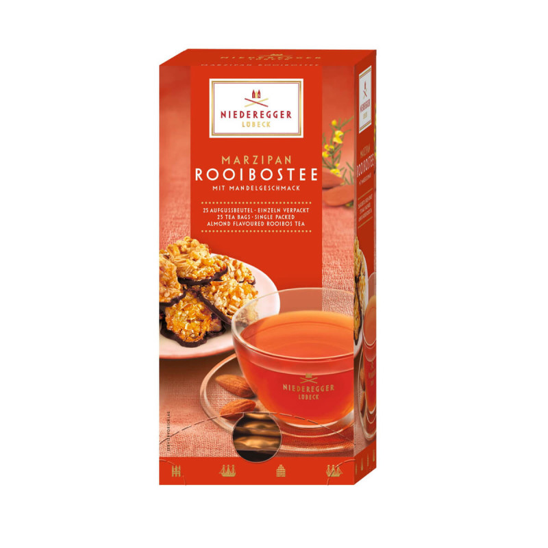 NIEDEREGGER HERBATA MARCEPANOWA EXPRESOWA CZARNA ROOIBOSTEE 100G