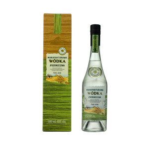 MANUFAKTUROWA WÓDKA PSZENICZNA 0,5L 40% + KARTON