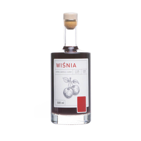 MANUFAKTURA NALEWEK WIŚNIA 0,5L 17,5%