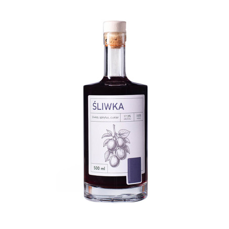 MANUFAKTURA NALEWEK ŚLIWKA 0,5L 17,5%