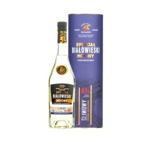 SPECJAŁ BIAŁOWIESKI MOCNY ŚLIWOWY 0,7L 63% + TUBA