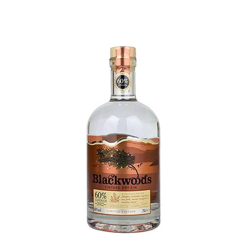 BLACKWOODS VINTAGE 2012 DRY GIN 0,7L 60% BLACKWOODS VINTAGE 2012 DRY GIN 0,7L 60%