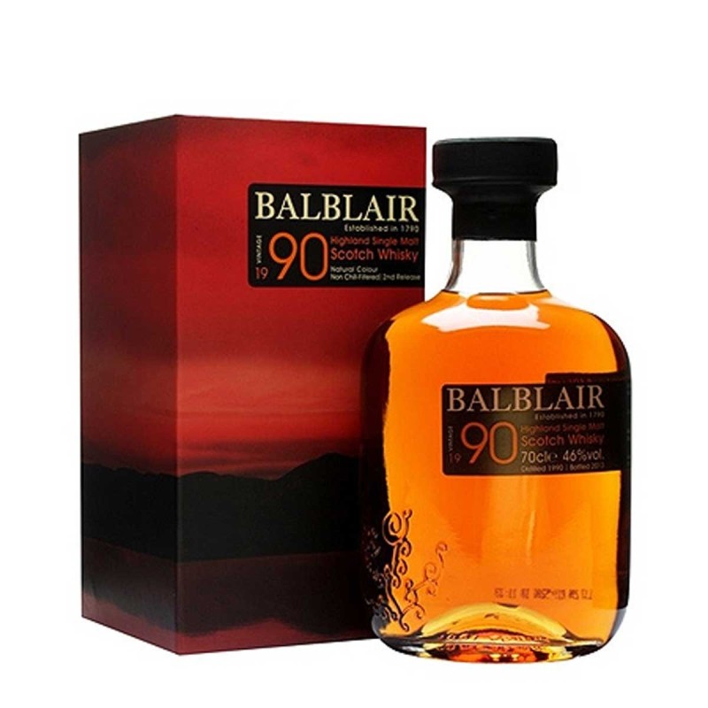 BALBLAIR 1990 WHISKY 0,7L 46% BALBLAIR 1990 WHISKY 0,7L 46%
